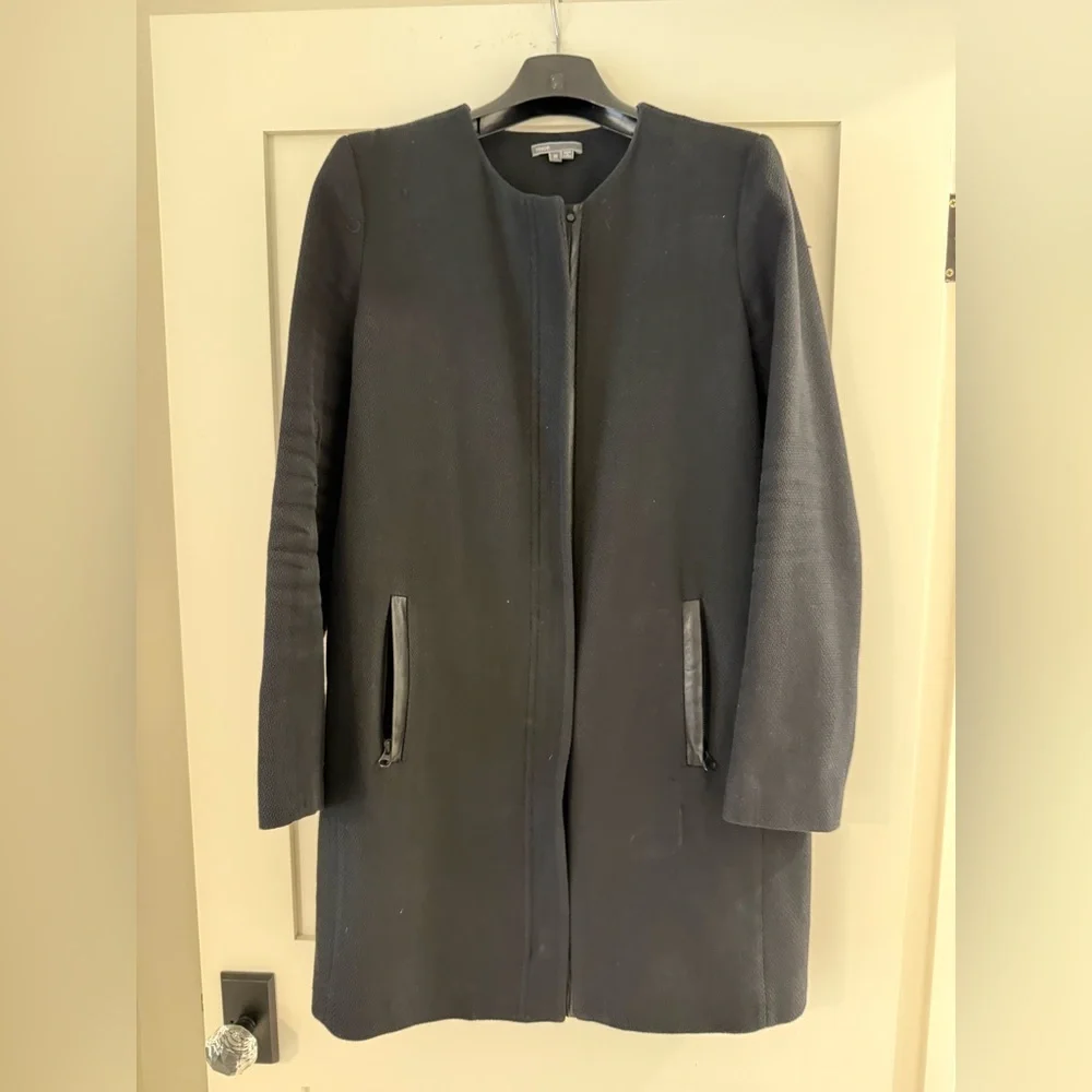 Vince Black Women's Coat Sz M